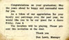 Teen Chalet - Free Admission Card for a dance on June 4, 1965
