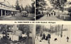 Postcards - 1950's: AuSable Resort - Postmarked August 6, 1958